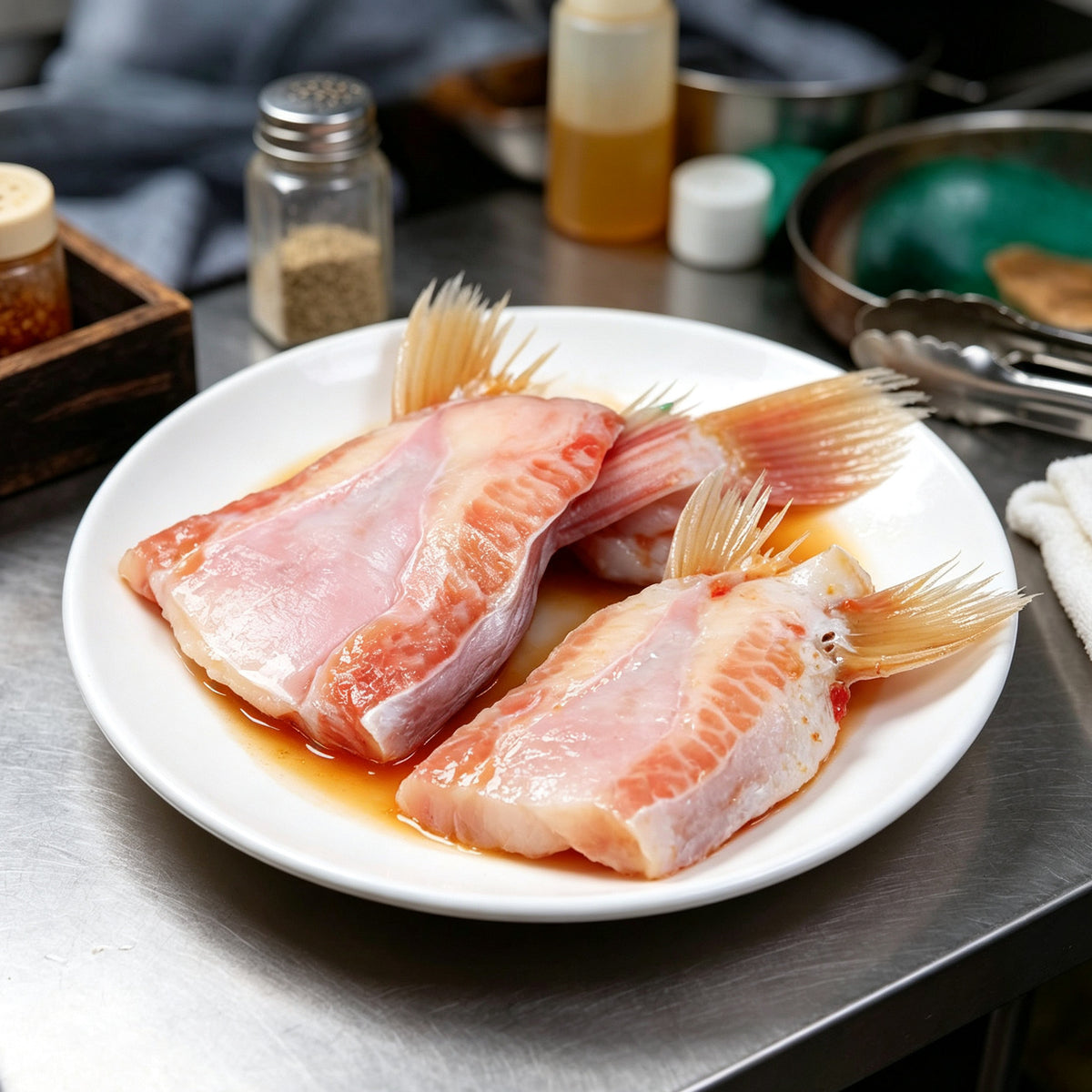 Fresh Tender Basa Fish Fins
