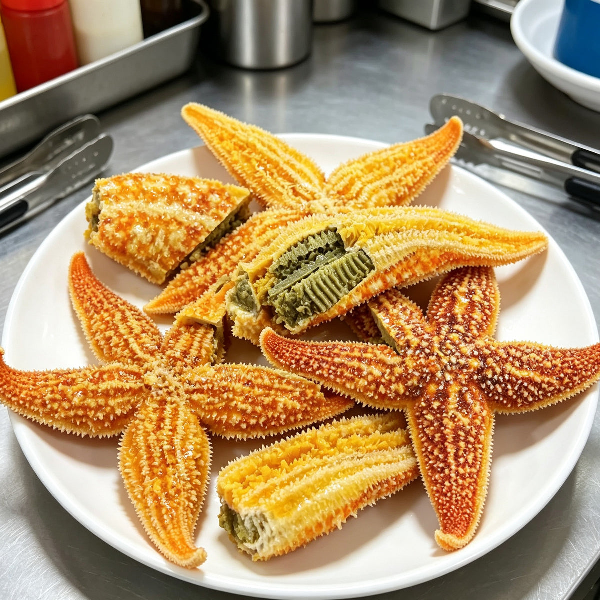 Golden Sea Stars Freshly Harvested