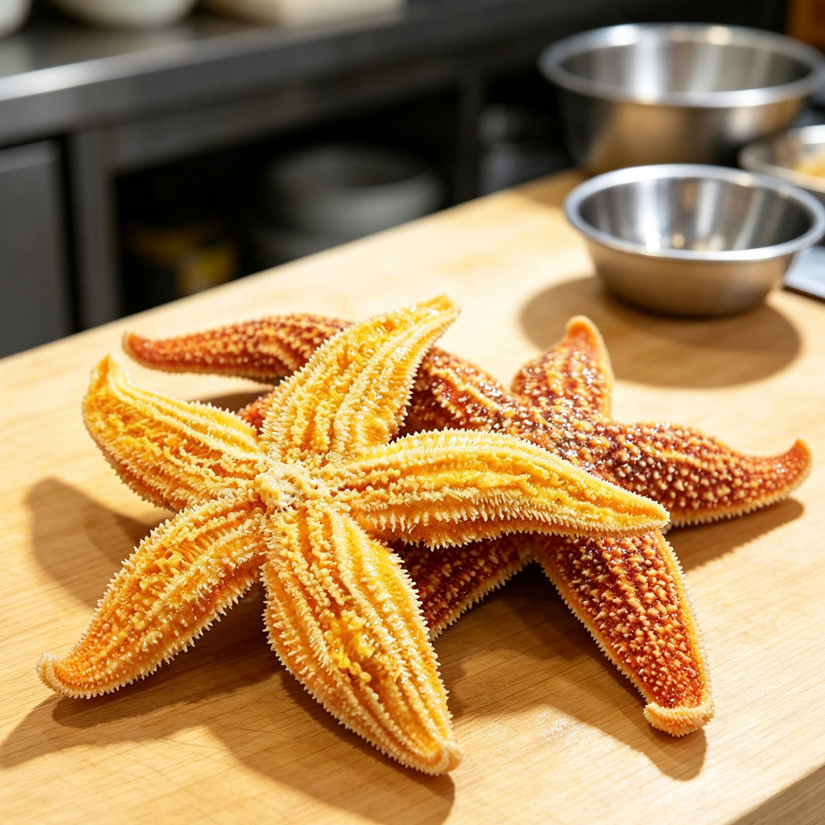 Golden Sea Stars Freshly Harvested